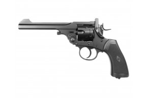 Пневматический револьвер Borner WS 4.5 мм (Webley Scott, black, пулевой)