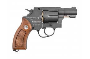 Пневматический револьвер Borner 733-B 4.5 мм (black, шариковый)