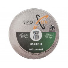Пули пневматические Spoton Match 4.5 мм (0.60 г, 400 шт)