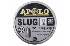 Пули пневматические Apolo Slug 5.5 мм (250 шт, 1.8 г)