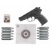 Пневматический пистолет Borner Nex Core Hunter Set №3 4.5 мм (ПМ17ТМ, УМК, 10 баллончиков, 500 шариков, 50 мишеней, подарочный набор)