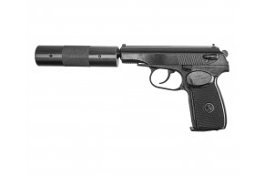 Пневматический пистолет Baikal МР-654К-22 4.5 мм (фальшглушитель, ПМ)