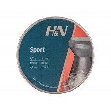 Пули пневматические H&N Sport 4.5 мм (500 шт, 0.53 г)
