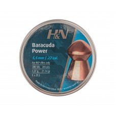Пули пневматические H&N Baracuda Power 5.5 мм (200 шт, 1.37 г)