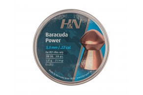 Пули пневматические H&N Baracuda Power 5.5 мм (200 шт, 1.37 г)