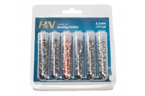Набор пуль пневматических H&N Hunting Pellets Set 4.5 мм (215 шт)