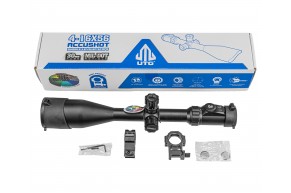 Оптический прицел Leapers Accushot Premium 4-16x56 (30 мм, Mil-Dot, с подсветкой, Weaver, оригинал)