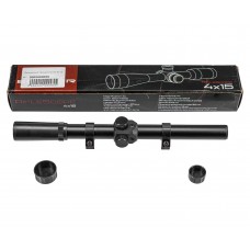 Оптический прицел Borner 4х15 (с кольцами, 18 мм)