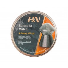 Пули пневматические H&N Baracuda Match 4.5 мм (0.69 г, 400 шт)