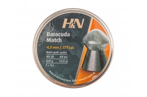 Пули пневматические H&N Baracuda Match 4.5 мм (0.69 г, 400 шт)