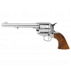 Макет револьвера Denix Colt Peacemaker .45 (D7/1-1191NQ, 7.5 дюймов, 1873 г, никель, дерево)