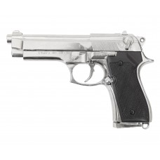 Макет пистолета Denix Beretta F92 (Хром, 1975 г, D7/1254NQ, Италия)