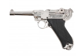 Макет пистолета Denix D7/8143 Luger P08 (ММГ, Германия, никель, 1898 г)
