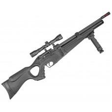 Пневматическая винтовка Hatsan Flash 101 Set 6.35 мм (насос, чехол, сошки, прицел 4x32, модератор, 3 Дж)