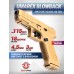 Пневматический пистолет Umarex Glock 19X Tan 4.5 мм (Blowback)