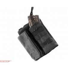 Подсумок Wartech MP 116 BK для АКМ под два магазина Black