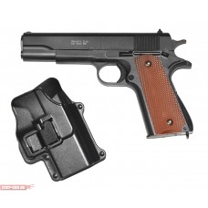 Пистолет страйкбольный Galaxy G.13+ (Кольт 1911 с кобурой)