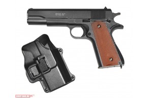 Пистолет страйкбольный Galaxy G.13+ (Кольт 1911 с кобурой)