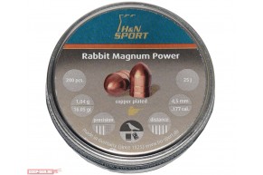 Пули пневматические H&N Rabbit Magnum Power 4.5 мм (200 шт, 1.04 г)