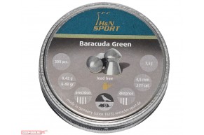 Пули пневматические H&N Baracuda Green 4.5 мм (300 шт, 0.42 г)