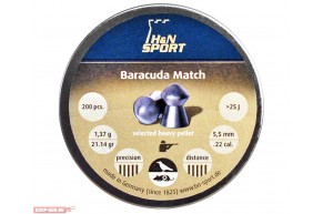 Пули пневматические H&N Baracuda Match 5.5 мм (200 шт, 1.37 г)