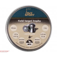 Пули пневматические H&N Field Target Trophy 6.35 мм (200 шт, 1.29 г)