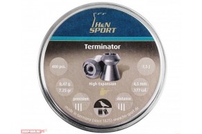 Пули пневматические H&N Terminator 4.5 мм (400 шт, 0.47 г)