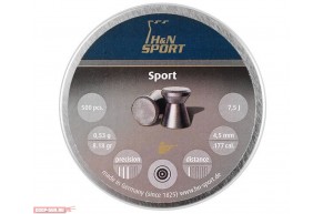 Пули пневматические H&N Sport 4.5 мм (500 шт, 0.53 г)