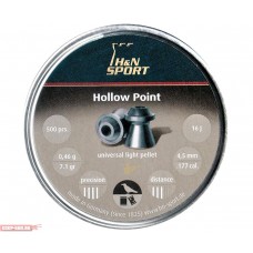 Пули пневматические H&N Hollow Point 4.5 мм (500 шт, 0.46 г)