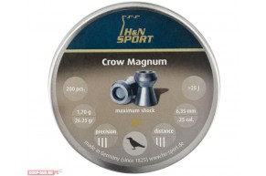 Пули пневматические H&N Crow Magnum 6.35 мм (200 шт, 1.70 г)