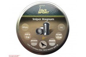 Пули пневматические H&N Sniper Magnum 4.5 мм (300 шт, 0.97 г)