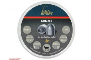 Пули пневматические H&N Grizzly 6.35 мм (150 шт, 2.02 г)