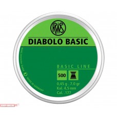 Пули пневматические RWS Diabolo Basic 4.5 мм (500 шт, 0.45 г)