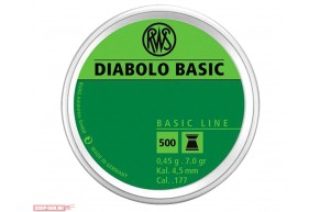 Пули пневматические RWS Diabolo Basic 4.5 мм (500 шт, 0.45 г)