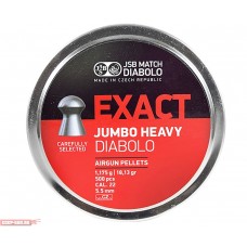 Пули пневматические JSB Exact Jumbo Heavy 5.52 мм (500 шт, 1.175 г)