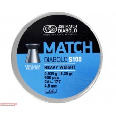 Пули пневматические JSB Blue Match S 100 4.5 мм (500 шт, 0.535 г)