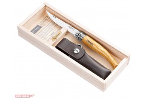 Нож складной Opinel Slim №10 (оливковое дерево) чехол, футляр