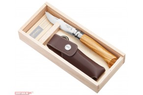 Нож складной Opinel Tradition Luxury №08 (олива) чехол, футляр