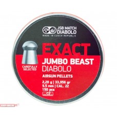 Пневматические пули JSB Exact Jumbo Beast 5.52 мм (150 шт, 2.2 г)