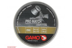 Пневматические пули Gamo Pro-Match (250 шт, 0.49 г)