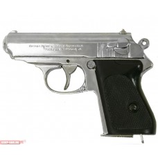 Макет пистолета Walther PPK Denix D7 / 1277 NQ (ММГ, Никель, Вальтер)