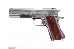 Макет пистолета Colt 1911A1 Denix D7 / 6312 (ММГ, Кольт, Хром)