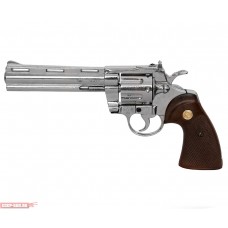 Макет револьвера Colt Phyton Denix D7 / 6304 (ММГ, Хром)