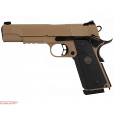 Страйкбольный пистолет KJW Colt 1911A1 M.E.U. Tan (Blowback)