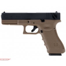 Страйкбольный пистолет WE Glock 18 Tan (Blowback)