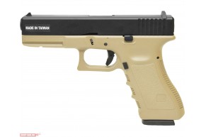 Страйкбольный пистолет KJW Glock G17 (6 мм, KP-17.Gas Tan)