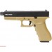 Страйкбольный пистолет KJW Glock G17 GBB Tan (6 мм, KP-17 TBC CO2)