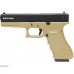 Страйкбольный пистолет KJW Glock G18 GBB Tan (6 мм, KP-18 CO2)