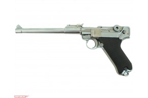 Страйкбольный пистолет WE P08 Luger (Хром, 8 дюймов)