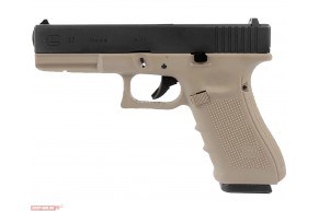 Страйкбольный пистолет WE Glock 17 Gen 4 Tan (6 мм, сменные накладки)